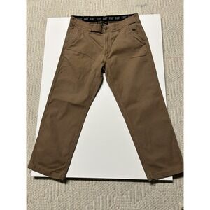 Cat Men's Flex Waistband Utility Pants, Brown, Size 36x29